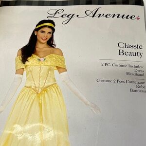 Ladie’s Leg Avenue Yellow Classic Beauty Costume size Small
